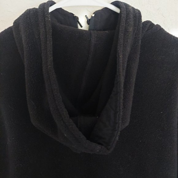 Woolrich Ladies Fleece Double Zip Black XL Hoodie - Picture 6 of 7